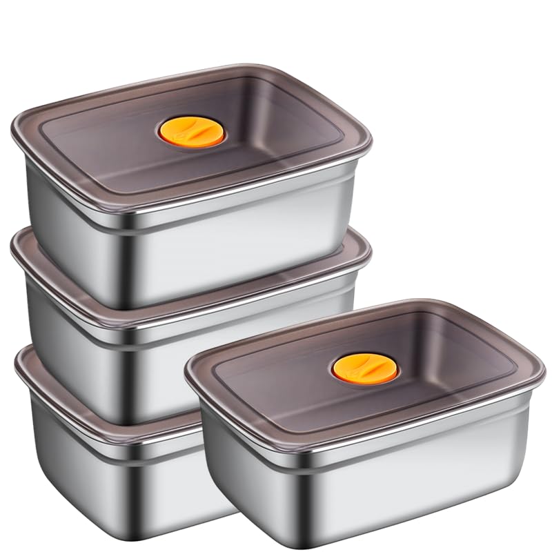 GIUOIDUO 20 PCS Food Storage Containers with Lids Airtight (10 Containers & 10 Lids)ï¼Œstainless steel food containers leak proof storage box with lid Locking Food Storage Container freezer storage - Image 2
