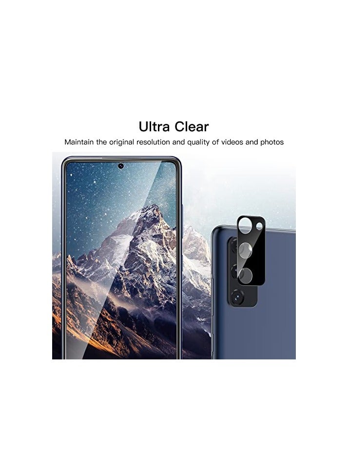JETech Screen Protector for Samsung Galaxy S20 FE 6.5-Inch with Camera Lens Protector, Tempered Glass Film, Fingerprint ID Compatible, HD Clear, 2-Pack Each - Image 3