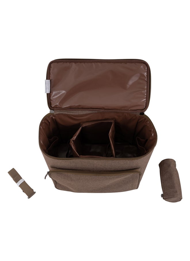 AL SANIDI Al-Kuwait tea and coffee bag for trips, Camping bag, Oud, 45x28x35Cm  - Image 4