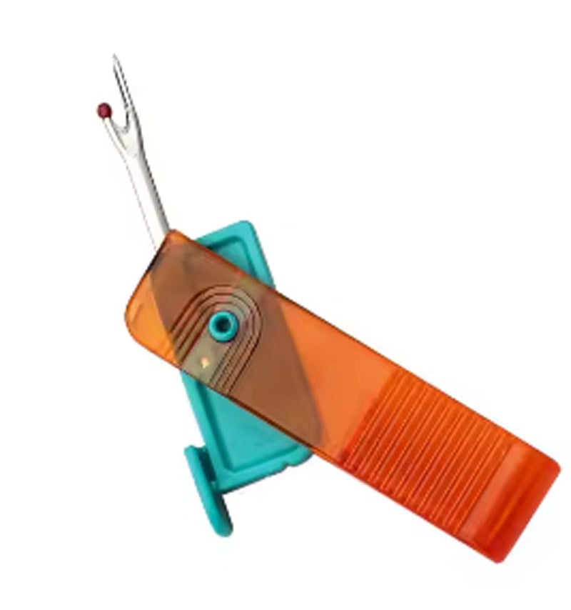 ExcitingDealz Multicolor Automatic Plastic Needle Threader Thread Guide Needle Device Folding Thread Remover Tool Handy Stitch Rippers Seam Ripper for Sewing  - Image 5