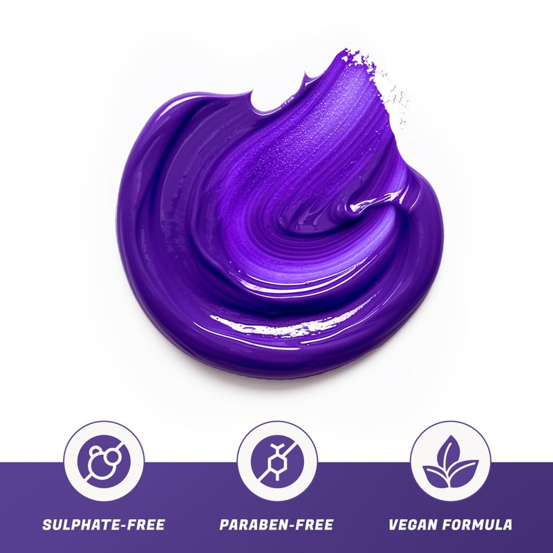 NOW BEAUTY Deep Conditioning Purple Mask - For Dry, Damaged & Blonde Hair - Regenerating, Vegan, Color Safe, Sulfate-Free - For All Genders - 16 oz - Image 4