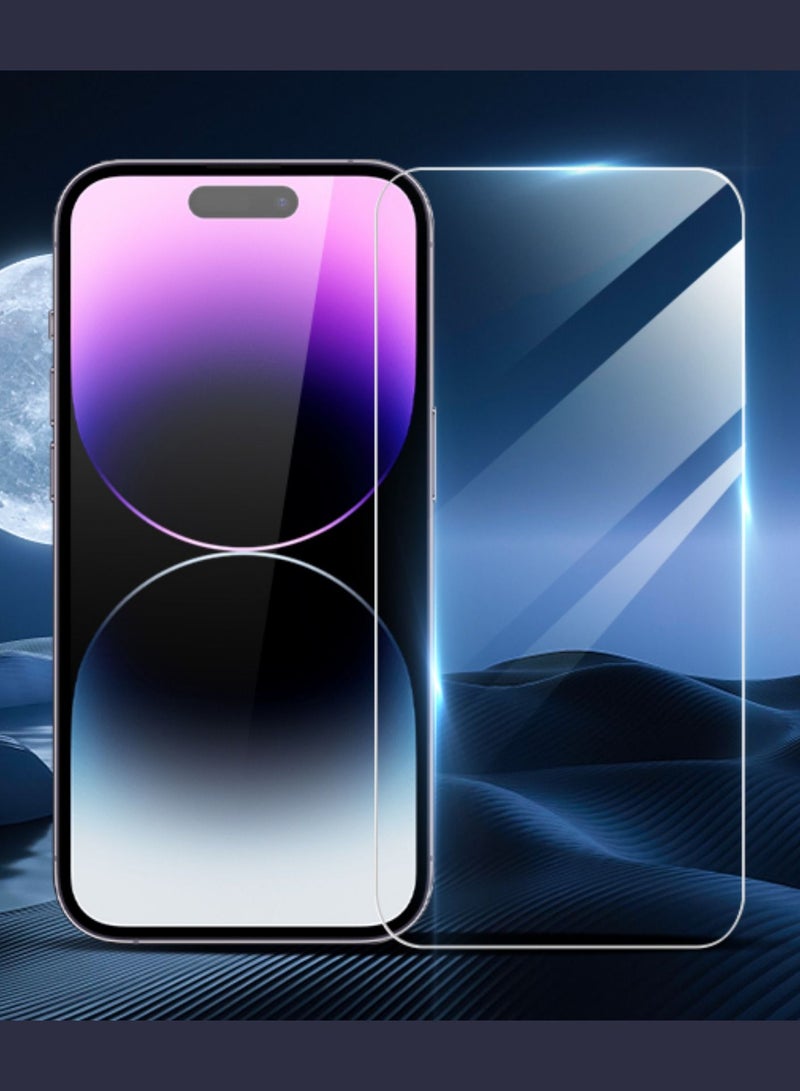 BORTONY Tempered Glass Screen Protector for 14 Pro Max 6.7 Inch Easy Installation Bubble Free HD Clear Scratch Resistant Anti-Fingerprint Full Screen Coverage Comaptible with Apple iPhone 14 Pro Max - Image 1