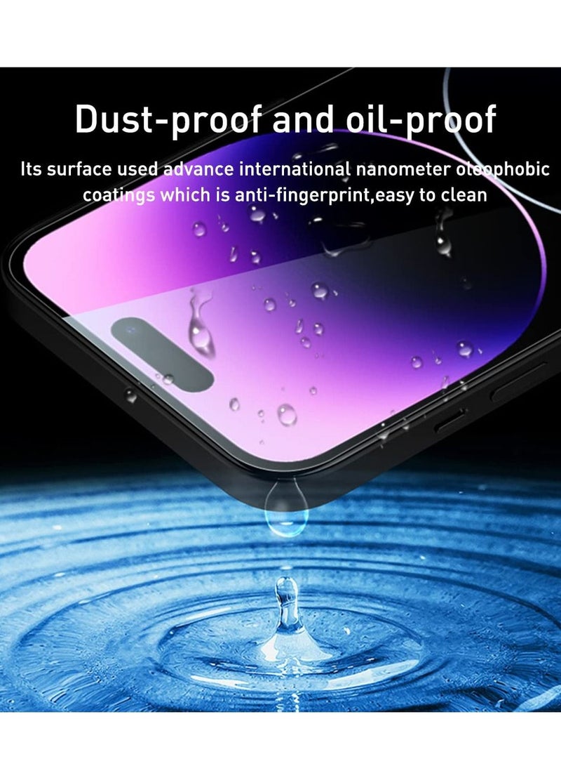 BORTONY Tempered Glass Screen Protector for 14 Pro Max 6.7 Inch Easy Installation Bubble Free HD Clear Scratch Resistant Anti-Fingerprint Full Screen Coverage Comaptible with Apple iPhone 14 Pro Max - Image 5
