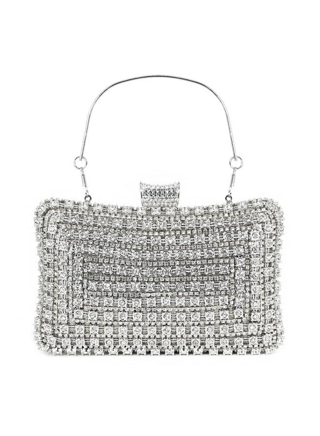 Naimo Womens Sparkly Rhinestone Clutch Purse Bling Crystal Evening Bag Handbag For Wedding Party Prom Bride - Image 2