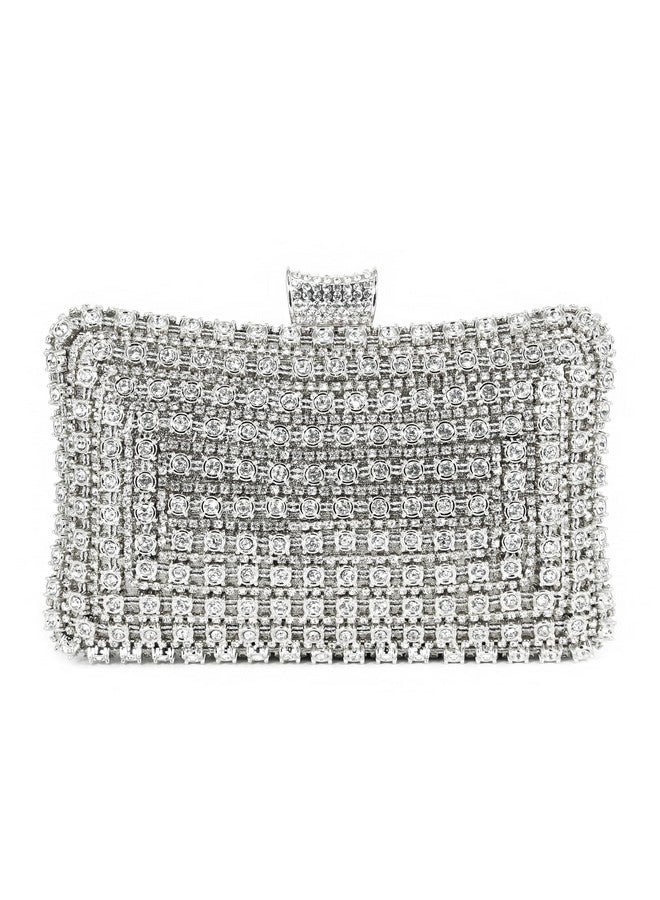 Naimo Womens Sparkly Rhinestone Clutch Purse Bling Crystal Evening Bag Handbag For Wedding Party Prom Bride - Image 1