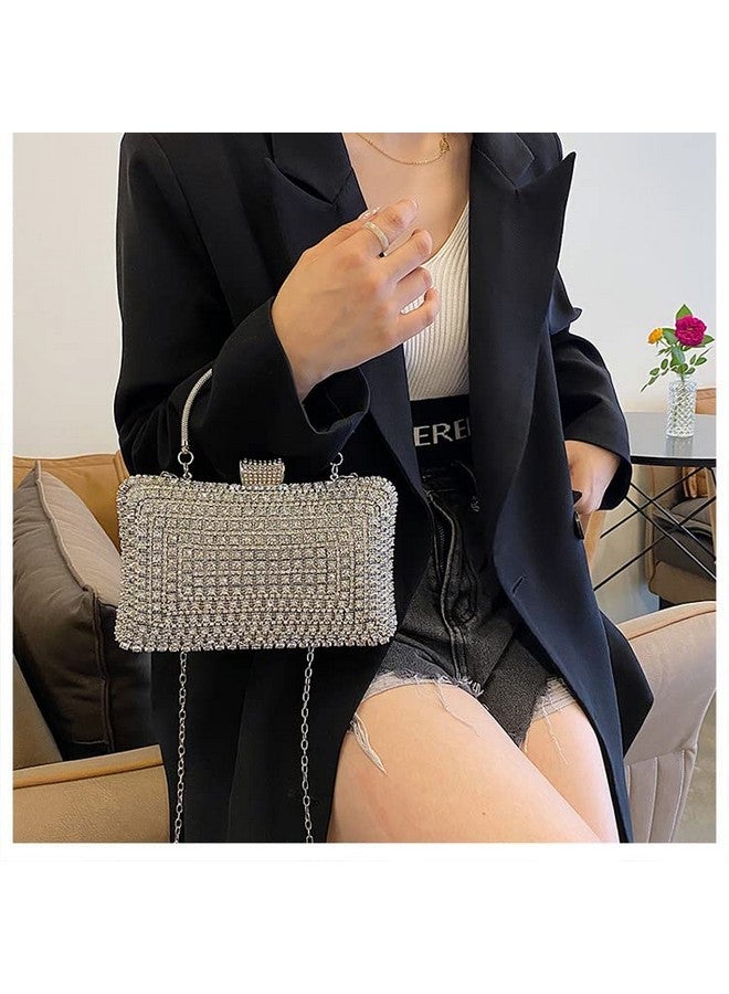 Naimo Womens Sparkly Rhinestone Clutch Purse Bling Crystal Evening Bag Handbag For Wedding Party Prom Bride - Image 5