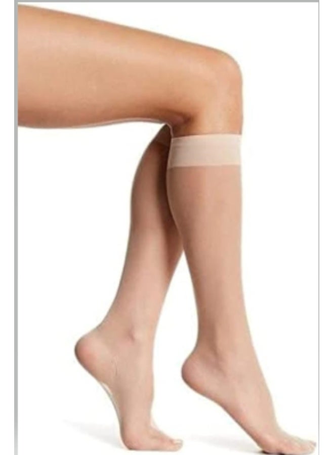 جوارب دعم دوالي الساقين تحت الركبة - جوارب ضاغطة بمواصفات طبية - ضغط متدرج احترافي لعلاج إجهاد الساقين، التورم، ودعم الدورة الدموية - زوج واحد