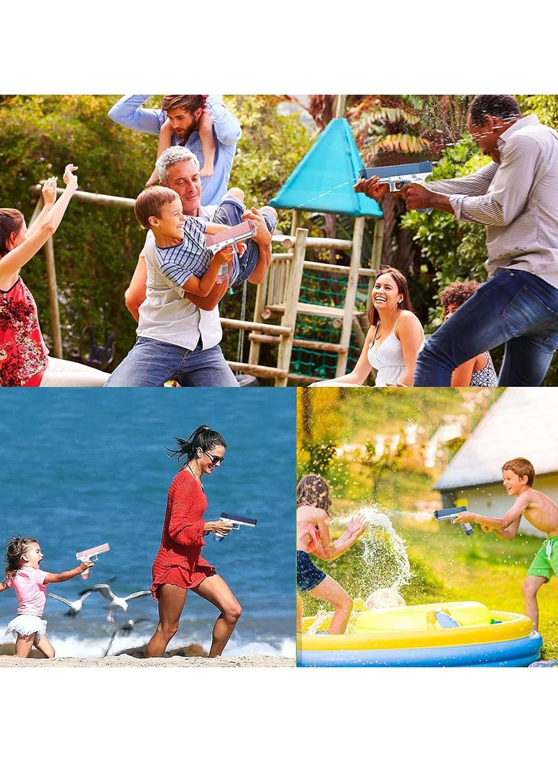 مسدس مياه NiceYlotos - مسدس مياه كهربائي بمدى طويل 32 قدمًا، مسدسات رش عالية الضغط، مسدس مياه عالي السعة ومسدسات مياه للبالغين والأطفال (مسدس الماء الزهري) - Image 3