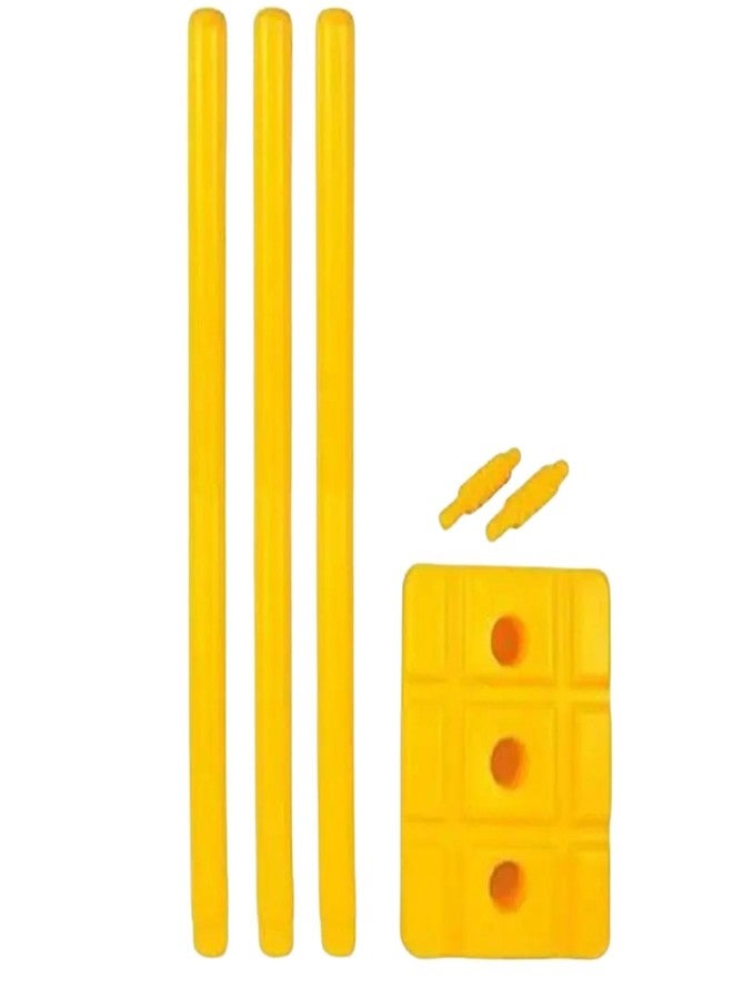 REGOLITH ENTERPRISES Cricket Plastic Stump Set 1 Wicket Set,2 Bails Cricket Kit - Image 2