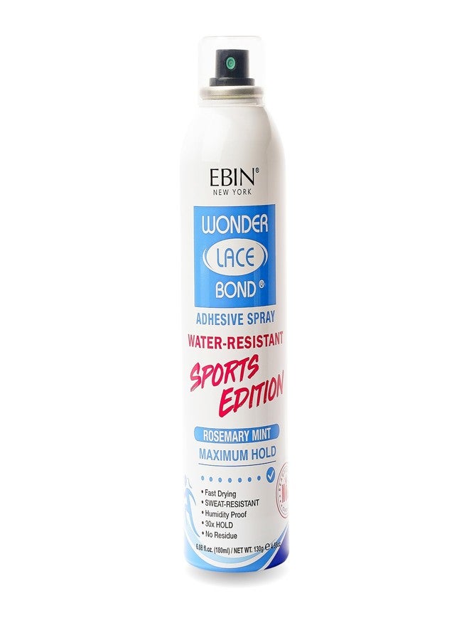 EBIN NEW YORK Wonder Lace Bond Adhesive Spray 6.08 Fl Oz Sports Edition – Strong Hold – Water-Resistant Wig Glue Spray for Front Lace Wig Application – Designed for Active Lifestyles and Daily Wear - Image 1