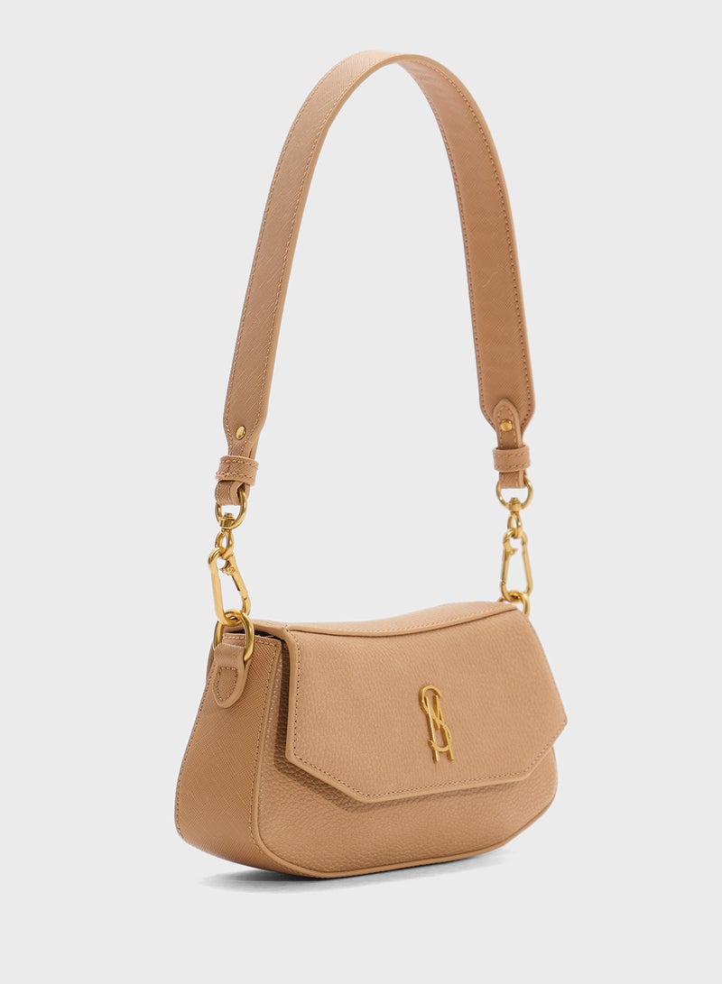 STEVE MADDEN Btaiga Logo Detail Flapover Crossbody Bag  - Image 3