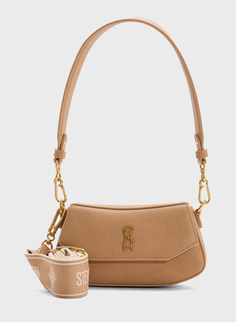 STEVE MADDEN Btaiga Logo Detail Flapover Crossbody Bag  - Image 1
