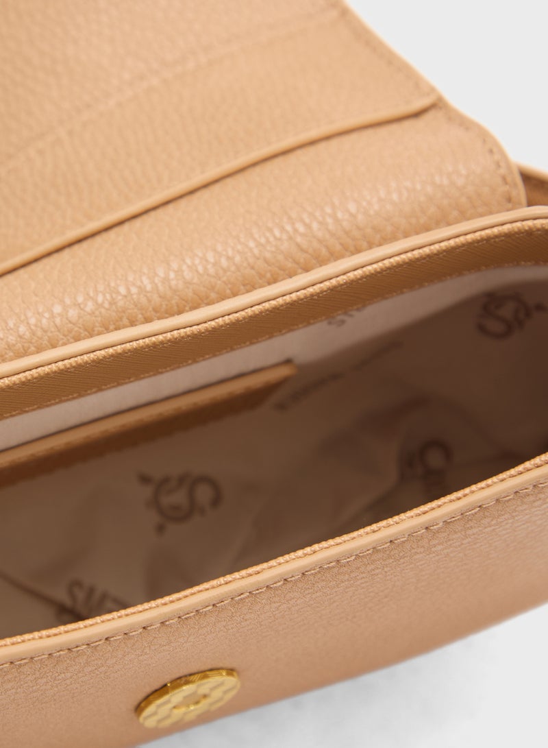 STEVE MADDEN Btaiga Logo Detail Flapover Crossbody Bag  - Image 5