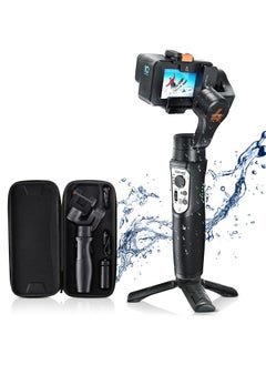 hohem مثبت ثلاثي المحاور لكاميرا Gopro Hero 11/10/9، مثبت محمول لكاميرا Gopro لتسجيل الفيديو، مقاوم للماء IPX4، تحكم بلوتوث، متوافق مع كاميرا Osmo، كاميرا YI، Insta360، hohem iSteady Pro4  - Image 1