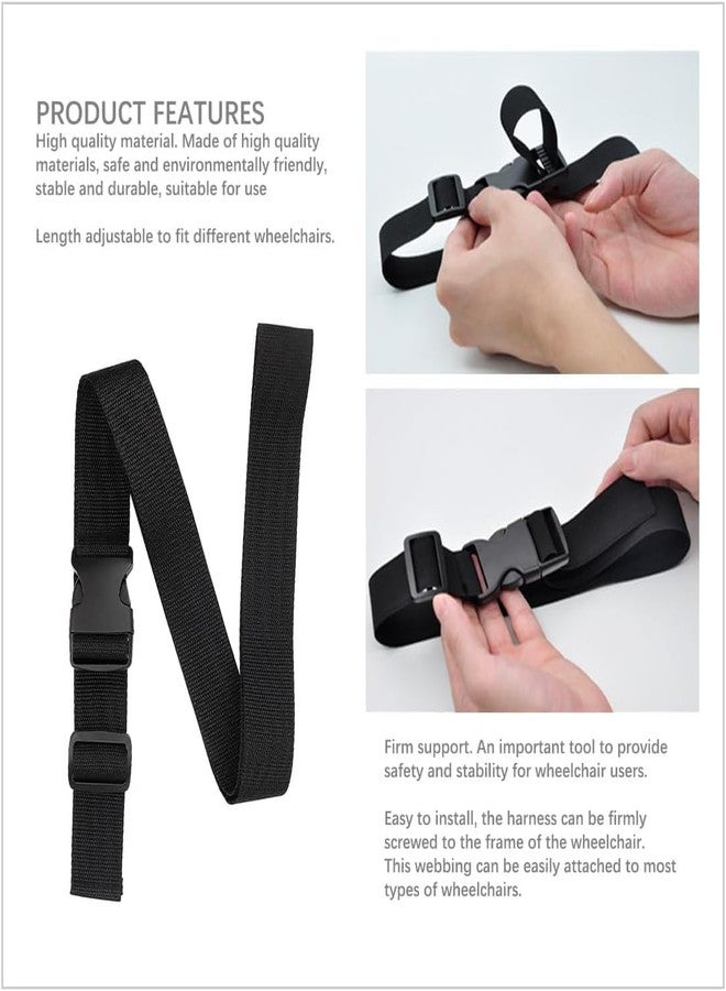 CHYDST Wheelchair Seatbelts for Adults, Wheelchair Strap Seat Belt, Wheelchair Seatbelt, Seatbelt for Wheelchair, Wheelchair Seat Belt for Elderly Adults Children, Patients Cares Safety Strap - Image 3