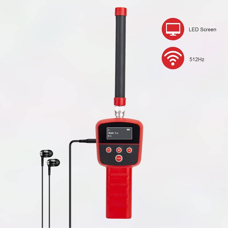 klarako 512HZ Pipe Locator Receiver, Underground Pipeline Tester Locator Sewer Inspection Receiver Portable Drain Sewer Locator Detector Plumbing Snake Pipe Locators, with LED Screen, for Exploration - Image 2