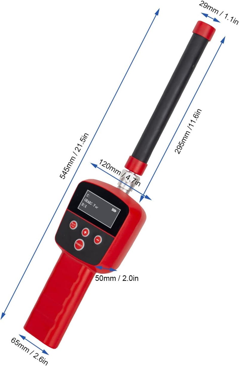 klarako 512HZ Pipe Locator Receiver, Underground Pipeline Tester Locator Sewer Inspection Receiver Portable Drain Sewer Locator Detector Plumbing Snake Pipe Locators, with LED Screen, for Exploration - Image 5