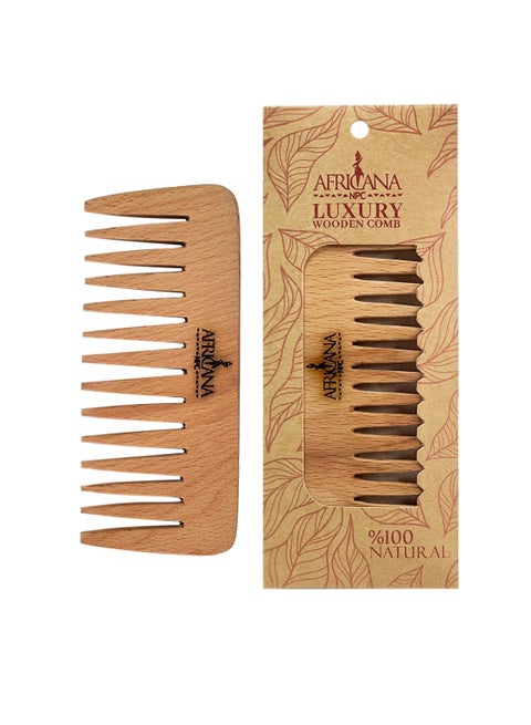 Luxury wooden comb - Africana