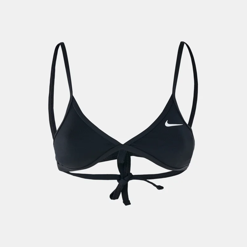 Nike Women's Swim HydraStrong Solid Tie Back Bikini Top
