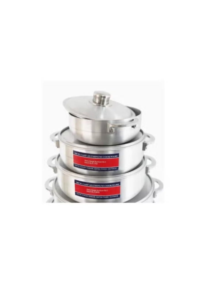 6-piece aluminum cookware set with heavy handle  - Image 3