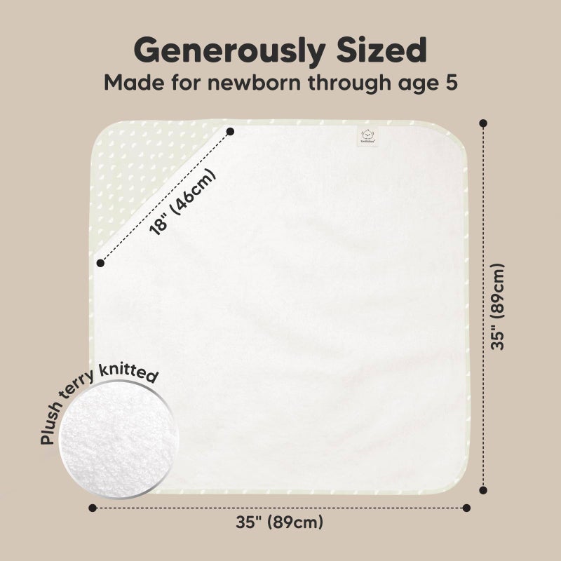 KeaBabies Hooded Baby Towel for Newborn - Viscose Derived from Bamboo Large Baby Bath Towels with Hood for Boys, Girls, Toddler, Extra Absorbent & Soft Newborn Bath Essentials (Rainbow) - Image 4