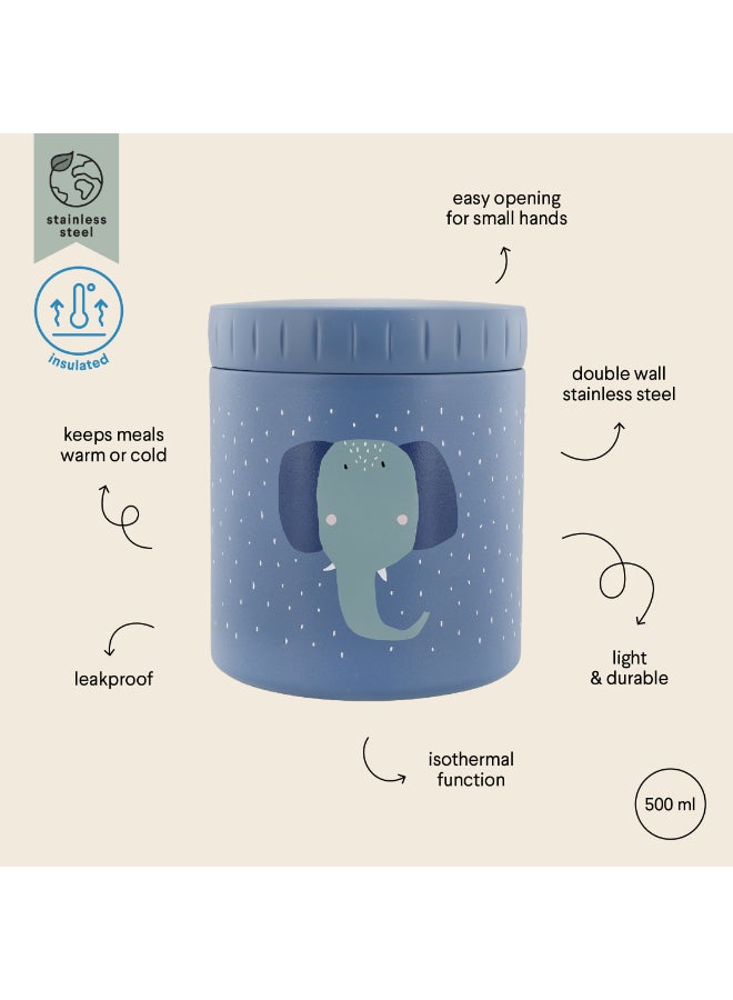 Trixie Double Wall Insulated Food Jar - 500ml - Mrs. Elephant - Image 3
