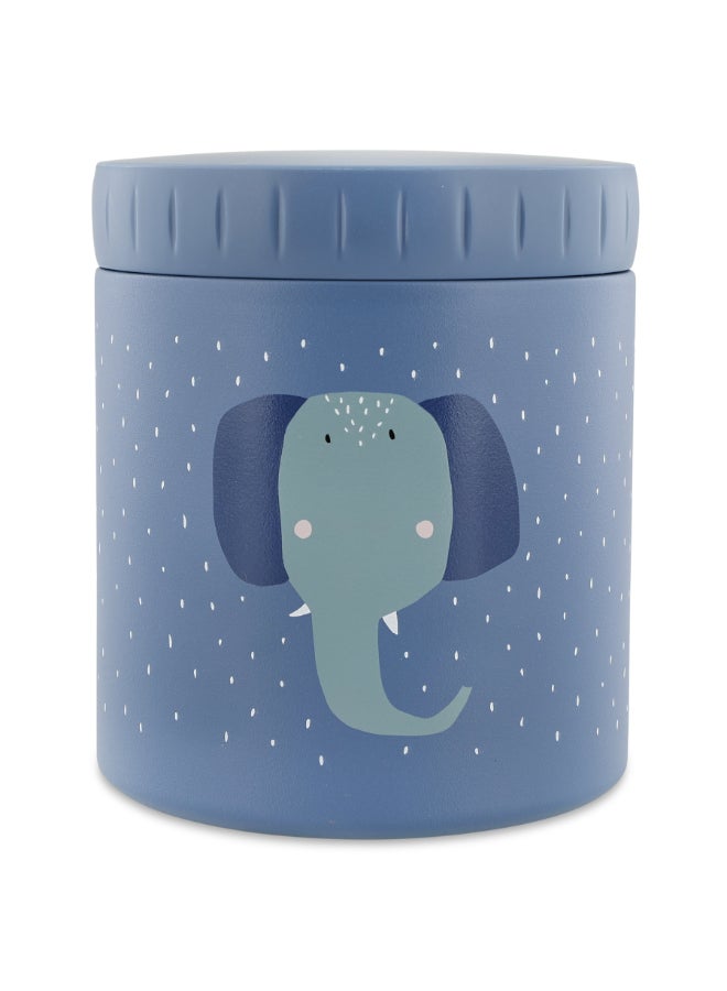 Trixie Double Wall Insulated Food Jar - 500ml - Mrs. Elephant - Image 1
