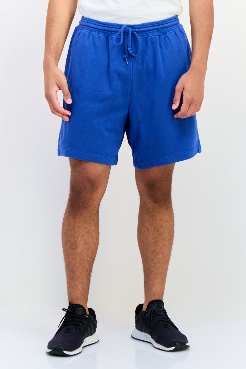 GAP Men Solid Basic Shorts, Blue - Image 1