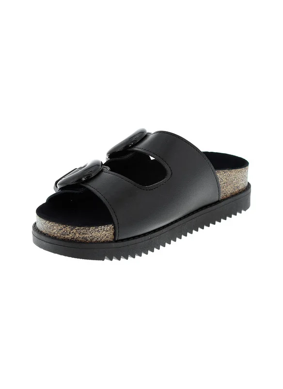 MOLECA Moleca Ladies Flat Sandals Black | Made In Brazil