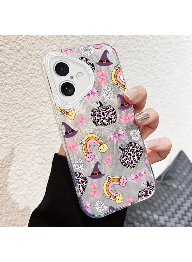 Shockproof Cute Silvery Witch Hat Phone Case Lens Protection For iPhone 13 Pro Max - Image 2