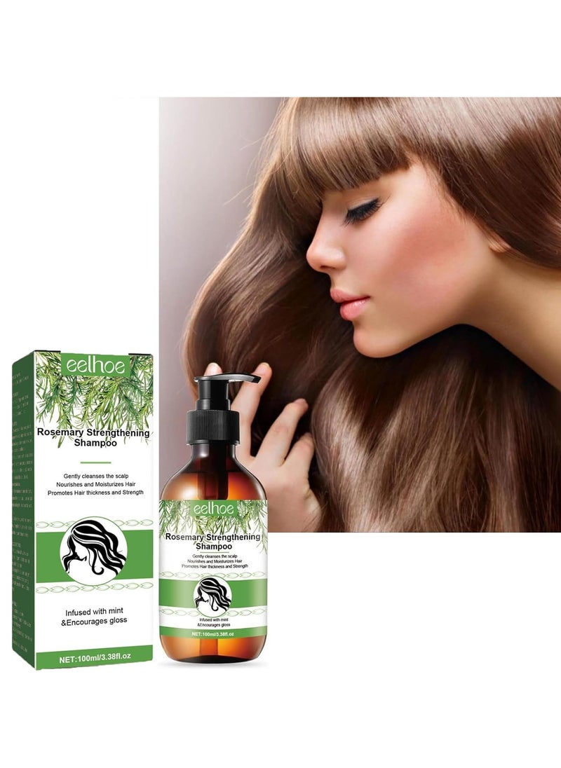 EELHOE - Rosemary Shampoo for Hair Growth,Rosemary Mint Strengthening Shampoo,Routine Shampoo for Women Hair Loss And Thinning Hair With Biotin,Smooth Nourishes Shampoo for Men Women - Image 1