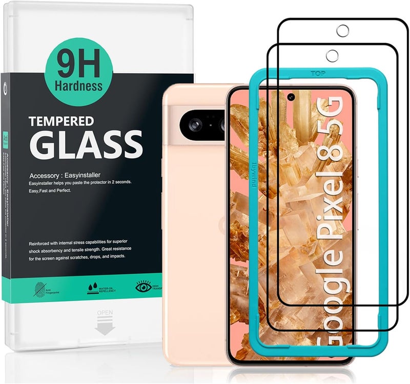 Ibywind For Google Pixel 8 5G Screen Protector 6.2",2 Pack 9H Hardness Tempered Glass,Easy to install - Image 1