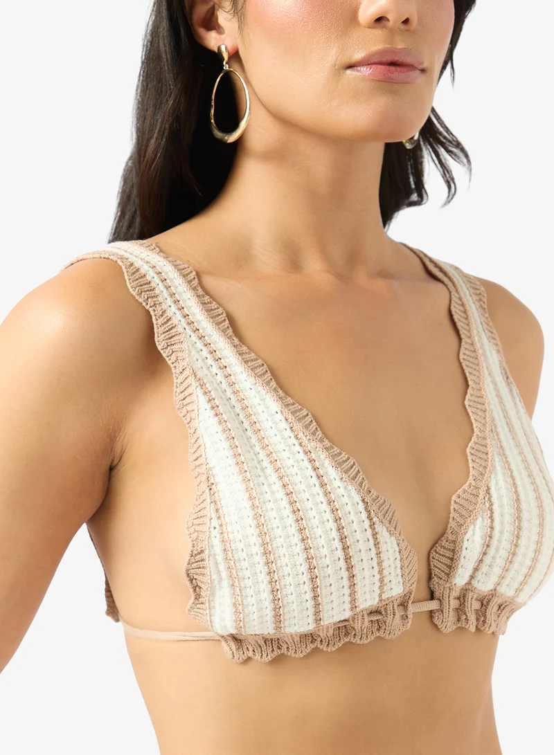 Soleira  Stripe Beach Top & Skirt Set for Women | Best Price UAE