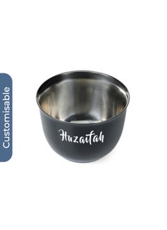 Hans Larsen Personalised Gahwa - Hans Larsen Gift Set of 2 Premium Arabic Coffee Cups | Black  - Image 2