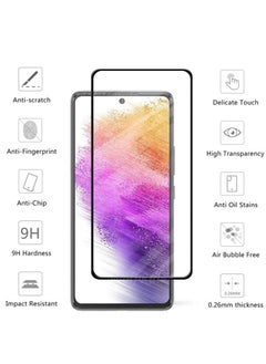 Generic (Samsung Galaxy A71/A72/A73/M51/M52) Anti-Shock HD Glass Screen Protector with Metal Frame  - Image 3