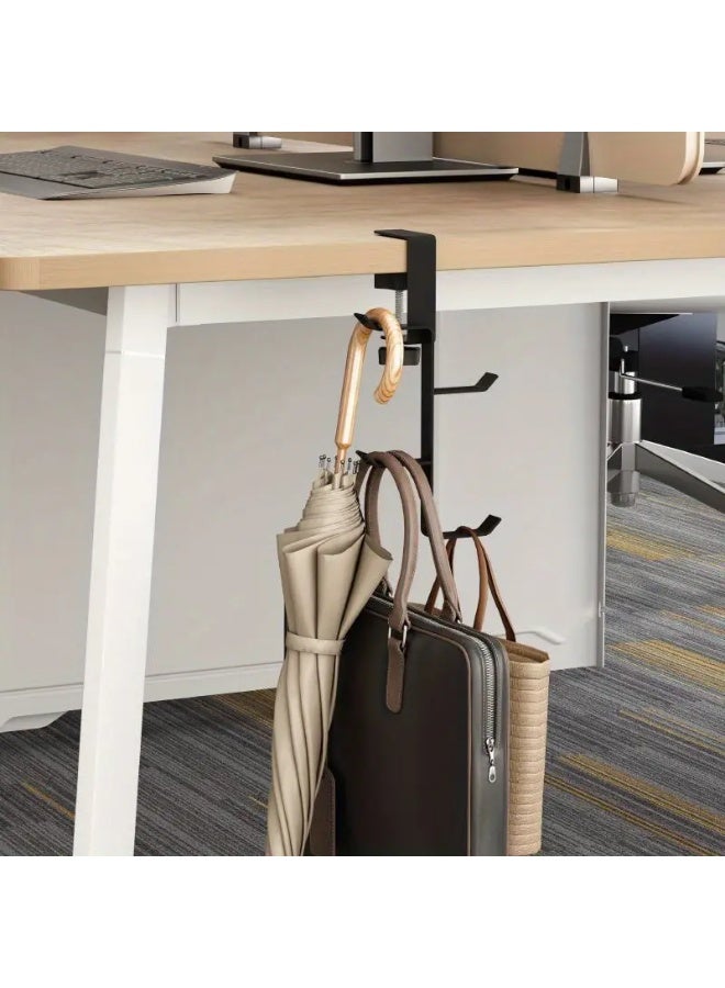 Over-the-Door Iron Hook – No-Drill Hanging Hook for Schoolbags, Handbags & Desk Side Storage - Image 3