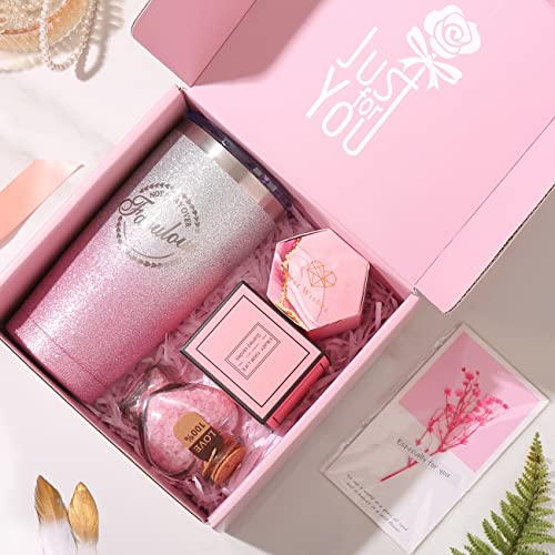 EUASOO Birthday Gifts for Women Mom Nana Daughter, Rose Self Care Spa Gift Baskets for Women, Christmas Valentines for Women Best Friend Sister Her Wife Girlfriend - Image 2