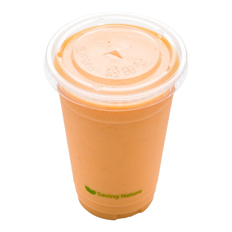 Restaurantware-LIDS ONLY: 1000-CT Disposable Clear Flat Lids for Basic Nature Cold Drinking Cup: Perfect for Juice Shops, Delis, & take out - and Durable PLA Plastic Cup Lids - Image 2