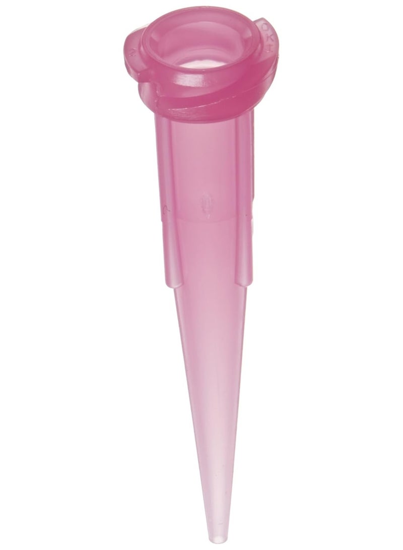 Metcal 920125-DHUV Series TT High Density Polyethylene UV Light Block Taper Tip for Fluid Dispensing Needle, 1.25" Tip Size, 20 Gauge, Pink (Pack of 50)
