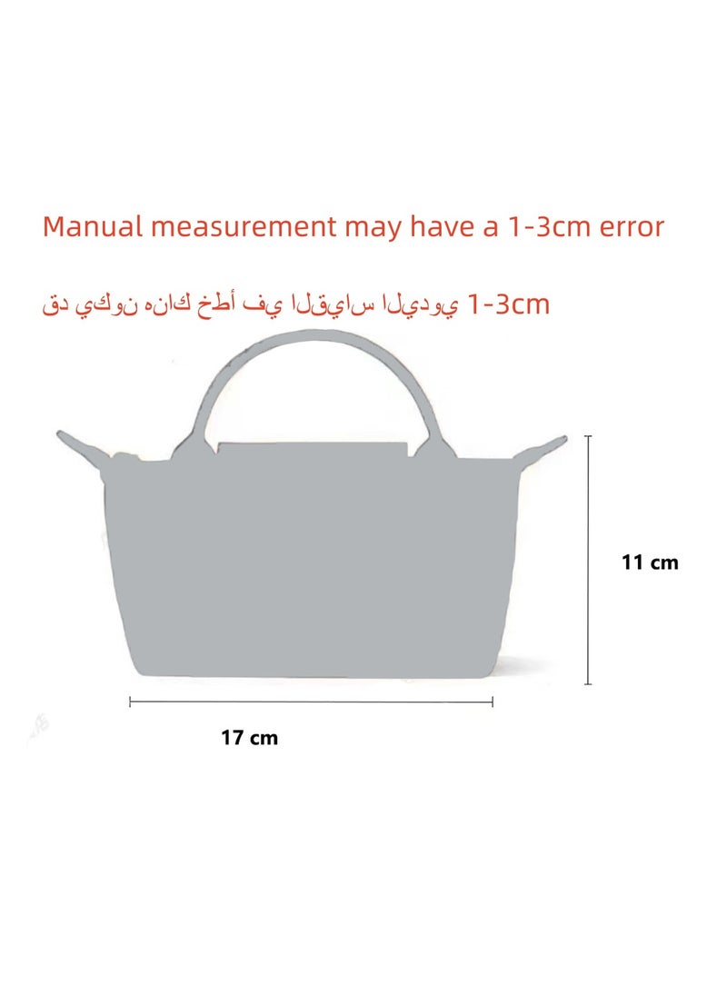 Long - Women's Mini Makeup Bag, Handbag, Shoulder Bag Steel Grey Classic - Image 1