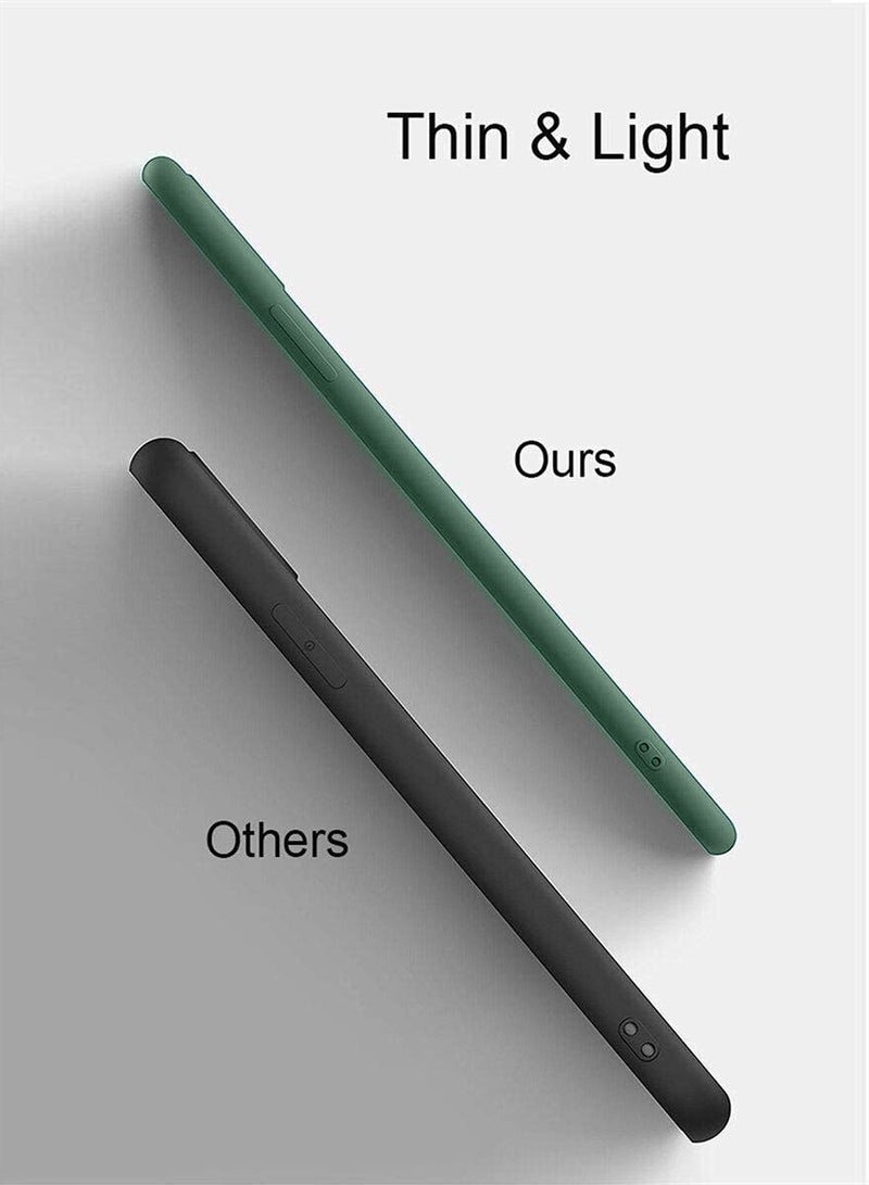 Wtech Soft Liquid Silicone Case Cover For Samsung Galaxy A35 5G 2024 Dark Green - Image 4