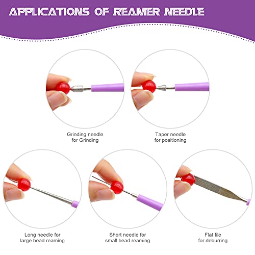 MUZHI MXRS 5 Pcs Diamond Tipped Bead Reamer Beading Hole Enlarger Tool - Image 5