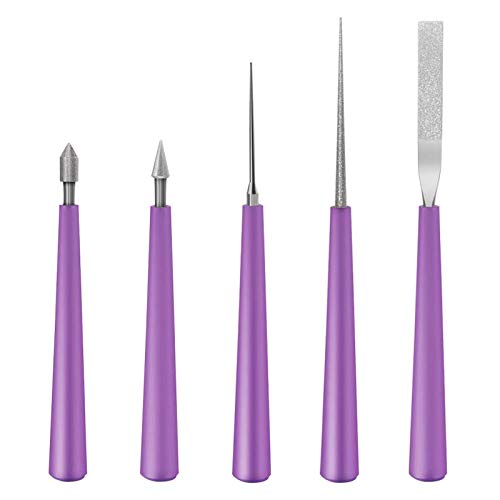 MUZHI MXRS 5 Pcs Diamond Tipped Bead Reamer Beading Hole Enlarger Tool - Image 1