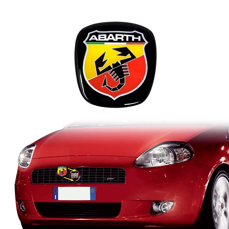Abarth Official Fiat Grande Punto 3D Logo Sticker 60 x 65 mm - Image 4