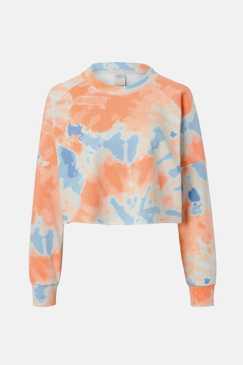 Tchibo ملابس رياضية نسائية بأكمام طويلة لليوغا، مجموعة برتقالية - Image 3