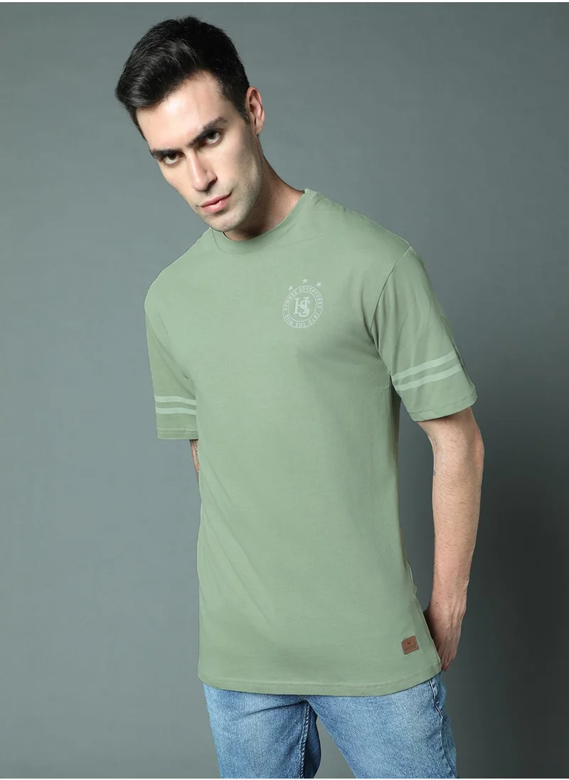 HIGH STAR Men Green Tshirts