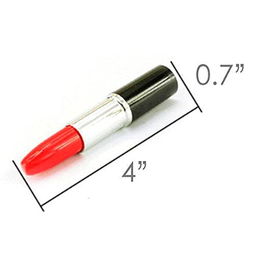 DomeStar Mini Cute Ballpoint Pen Bulk, 24 PCS Fun Novelty Lipstick Shape Ballpoint Pen Bulk, Multicolor Fancy Nice for Birthdays and Children's Parties Favors, Fun Women Girls Student Classroom Gifts - Image 4