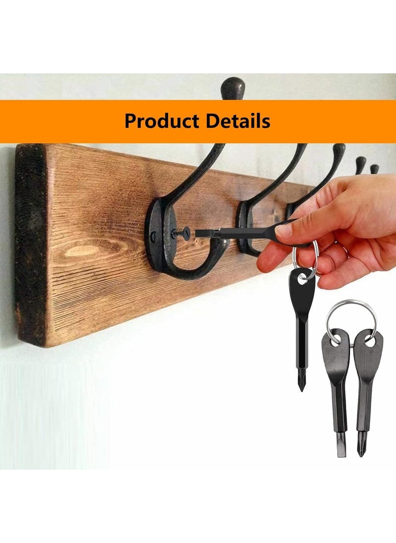 Alark Alark Stainless Steel Mini Multifunction Screwdriver Key Shape Keychain Pocket Repair Tool And Outdoor Mini Tool Wrench With Screwdriver Phillips Screwdriver Flathead Electician Hex Wrench Tool  - Image 5