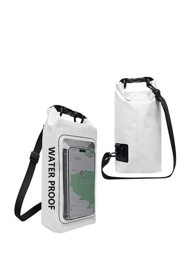Generic 2L  Dry Bag Swimming Pack Touch Screen Outdoor Waterproof Kayak Storage Bag Trekking Drifting Rafting Surfing Boating Backpack