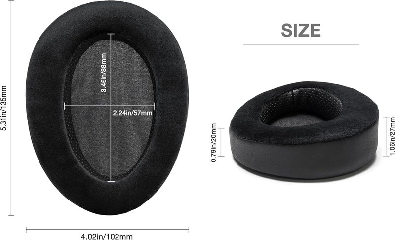 Voarmaks وسادات أذن من الإسفنج الذكي متوافقة مع سماعات Hifiman Arya Ananda Edition XS X HE1000se HE1000 V2 Jade II (نسخة إيليت فيلور الهجينة) - Image 4